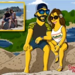 caricatura personalizada en estilo de los personajes de los simpson, caricatura simpsonizada, una caricatura de Simpsoniarte