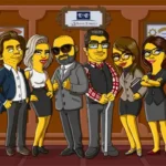 caricatura personalizada por encargo estilo simpson, una caricatura de Simpsoniarte