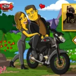 caricatura personalizada en estilo de los personajes de los simpson, caricatura simpsonizada, una caricatura de Simpsoniarte